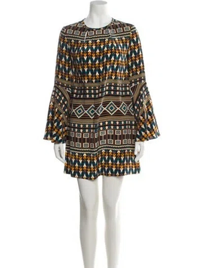 Pre-owned Issa Silk Mini Dress In Neutral