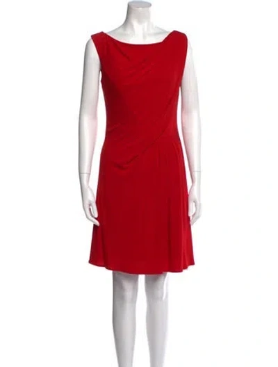 Pre-owned Issa Silk Mini Dress In Red
