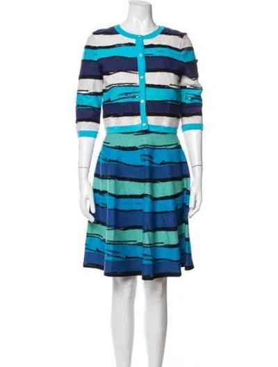 Pre-owned Issa Striped Dress Set In Blue