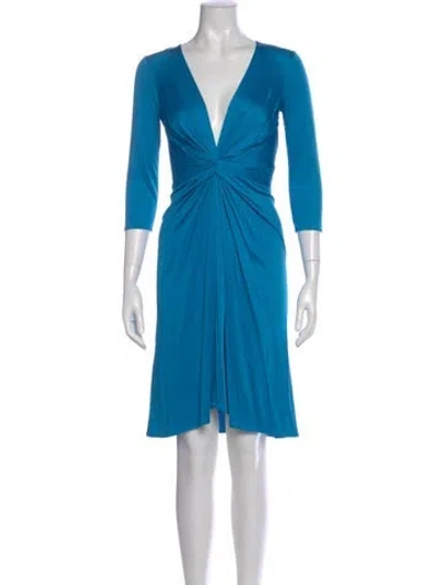 Pre-owned Issa Vintage Knee-length Dress W/ Tags In Blue