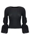 Issey Miyake Black Assemblage Branch Top In Black