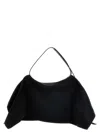 Issey Miyake Enveloping Square Satin Shoulder Bag In Black
