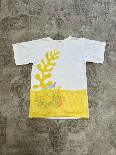 Pre-owned Issey Miyake 1970s  Sport Fishing Net Tee In White