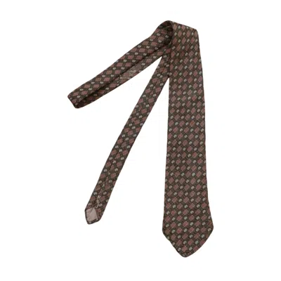 Pre-owned Issey Miyake 1990s  Studio Psychedelic Plaid Designed Tie In Multi