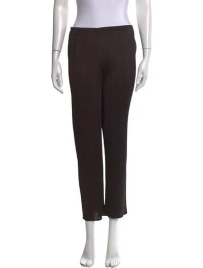 Pre-owned Issey Miyake 1999 Straight Leg Pants In Brown
