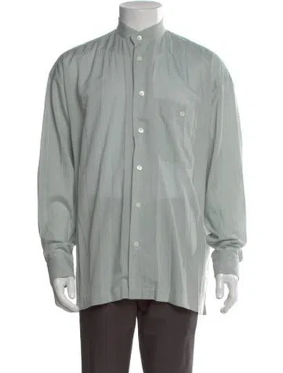 Pre-owned Issey Miyake 2000 Long Sleeve Dress Shirt In Blue