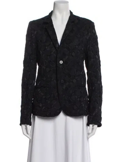 Pre-owned Issey Miyake 2009 Printed Blazer W/ Tags In Black