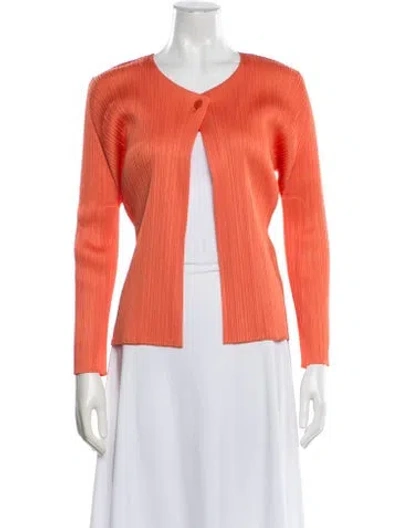 Pre-owned Issey Miyake 2010 Jacket In Orange