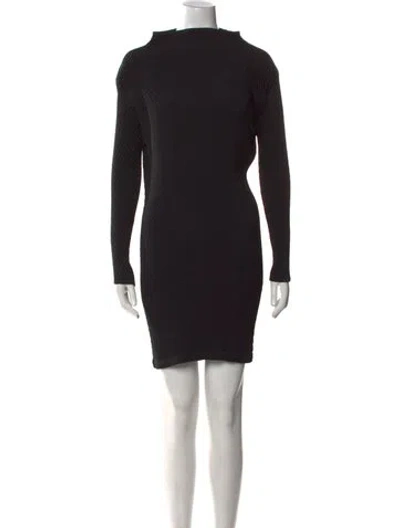 Pre-owned Issey Miyake 2011 Mini Dress In Black