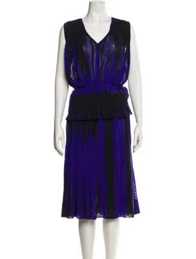 Pre-owned Issey Miyake 2013 Colorblock Pattern Skirt Set In Multi