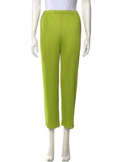 Pre-owned Issey Miyake 2013 Straight Leg Pants In Green
