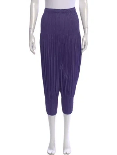Pre-owned Issey Miyake 2014 Wide Leg Pants In Blue