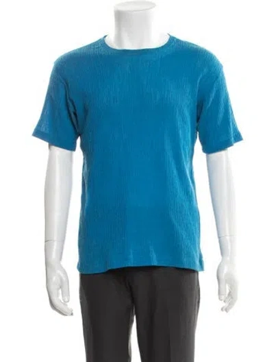 Pre-owned Issey Miyake 2015 Crew Neck T-shirt In Blue