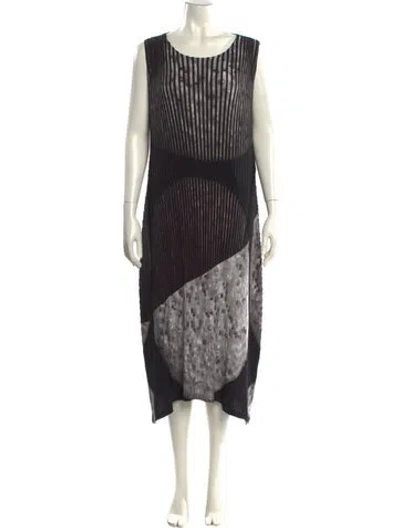 Pre-owned Issey Miyake 2016 Long Dress In Multi