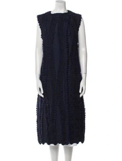 Pre-owned Issey Miyake 2018 Coat In Blue