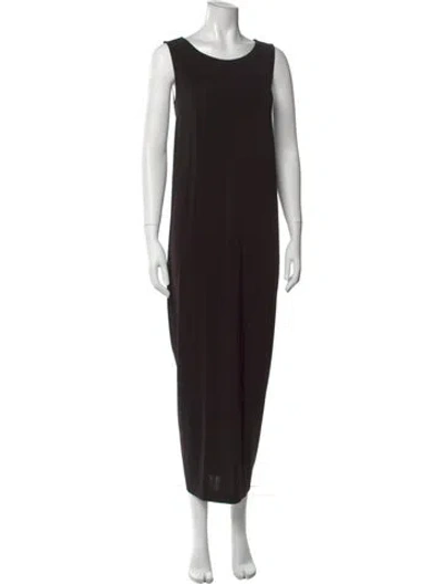 Pre-owned Issey Miyake 2019 Long Dress In Black
