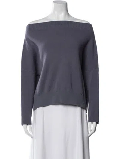 Pre-owned Issey Miyake 2019 Off-the-shoulder Top In Blue