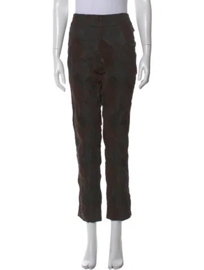 Pre-owned Issey Miyake 2019 Straight Leg Pants In Brown