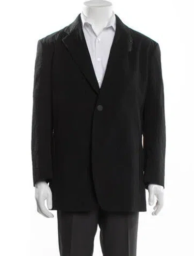 Pre-owned Issey Miyake 2019 Wool Blazer In Black