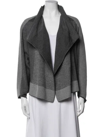 Pre-owned Issey Miyake 2019 Wool Sweater In Grey