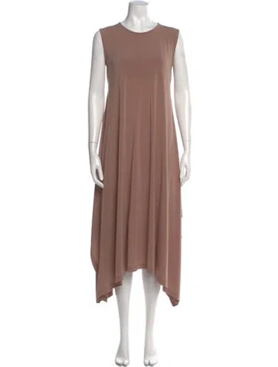 Pre-owned Issey Miyake 2020 Long Dress In Neutral