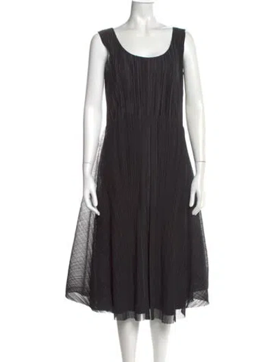 Pre-owned Issey Miyake 2020 Midi Length Dress In Black