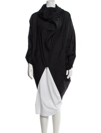 Pre-owned Issey Miyake 2020 Nylon Coat In Black