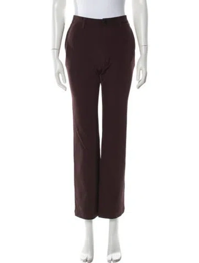 Pre-owned Issey Miyake 2022 Straight Leg Pants In Burgundy