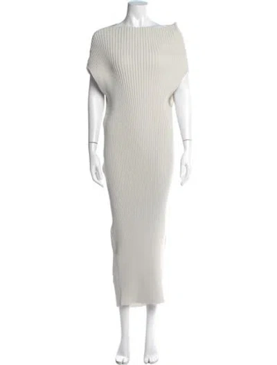 Pre-owned Issey Miyake 2023 Long Dress In Neutral