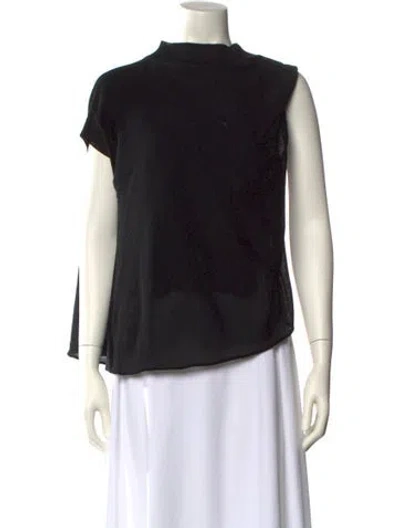 Pre-owned Issey Miyake 2023 Mock Neck Sweater In Black