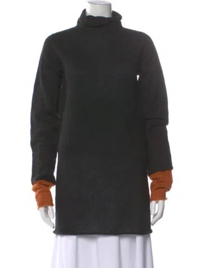 Pre-owned Issey Miyake 2024 Colorblock Pattern Sweater In Black