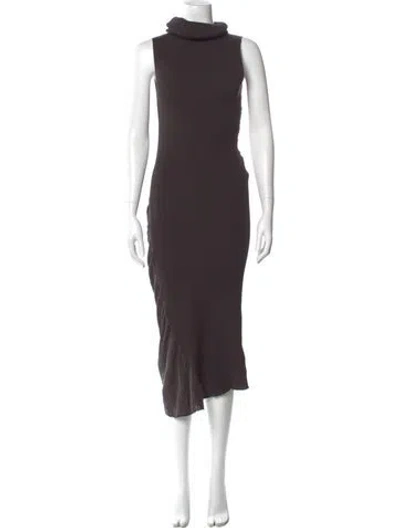Pre-owned Issey Miyake 2024 Long Dress In Brown