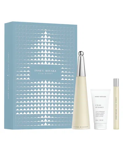 Issey Miyake 3-piece L'eau D'issey Eau De Toilette Gift Set In Transparent