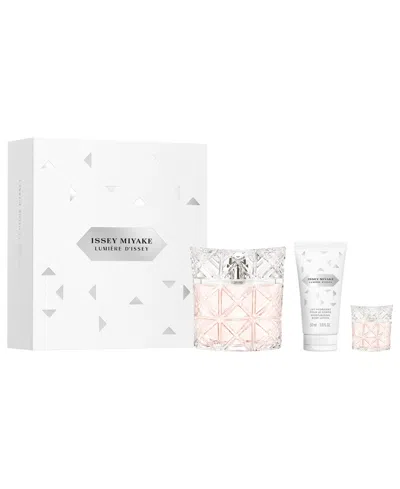 Issey Miyake 3-piece Lumiere D'issey Eau De Parfum Gift Set In Transparent