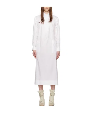 Issey Miyake A Long Dress In A Sticker Bag In White