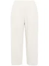 Issey Miyake Elastic Waistband Casual Pants In Neutrals