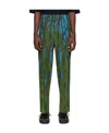 ISSEY MIYAKE ABSTRACT-PRINT PLISSÉ TROUSERS