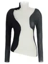Issey Miyake Abstract Tint Pleats Blouse In Multi