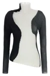 Issey Miyake 'abstract Tint Pleats' Blouse In Multi