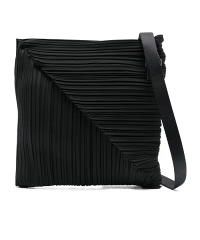 Issey Miyake Adjustable Shoulder Bag In Black
