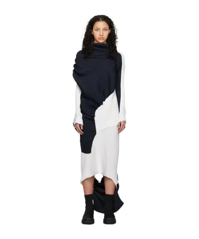 ISSEY MIYAKE AERATE ASYMMETRIC PLISSÉ JUMPER