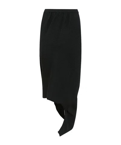 ISSEY MIYAKE ISSEY MIYAKE AERATE ASYMMETRIC DRAPED SKIRT