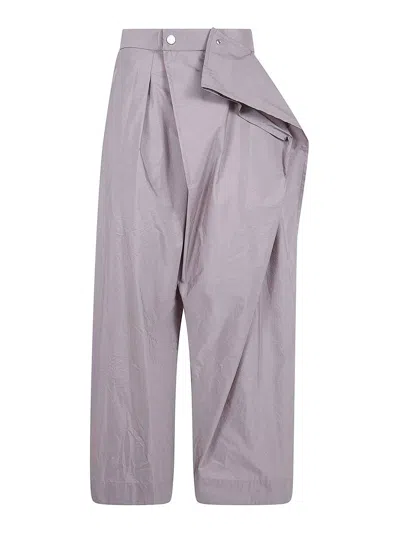 Issey Miyake Akimbo Volume Trousers In Gray