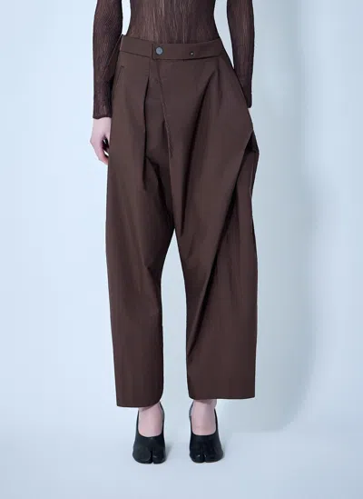 Issey Miyake Women Akimbo Woven Pants In Multi