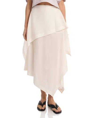 Issey Miyake All Squares Asymmetrical Skirt In Pink