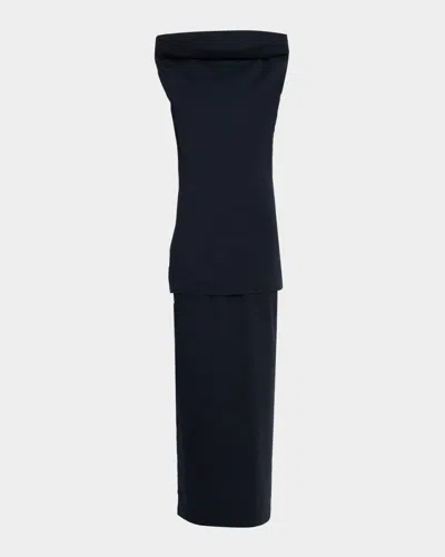 Issey Miyake Allow Funnel Neck Shirt In Blue