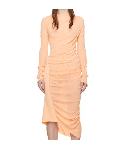 Issey Miyake Ambious Pleated Dress In Pink