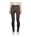 Issey Miyake Ambious Pleated Leggings In Black
