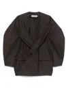 Issey Miyake Ample Jacket In Brown