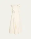 Issey Miyake Off-white Entwine Maxi Dress In Asa White